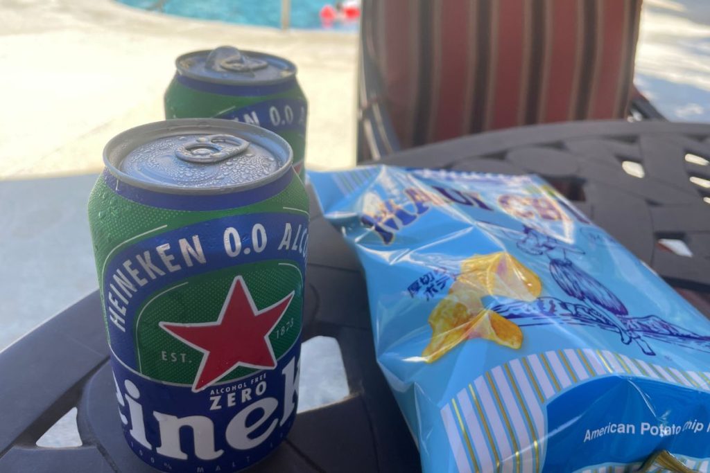 ノンアルビールとポテチ