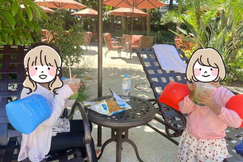 スペシャルドリンクを飲む娘達
